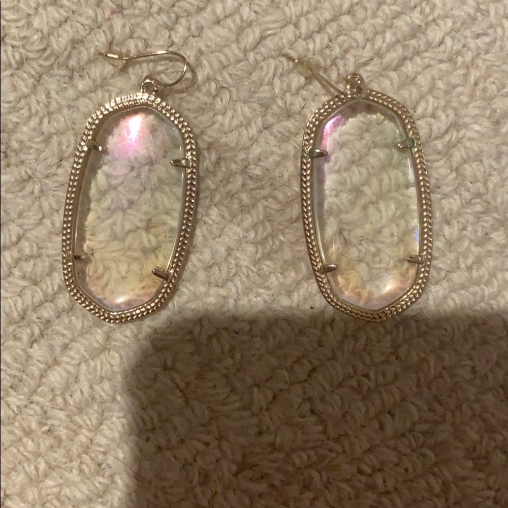 Kendra Scott Danielle Earrings gold and iridescent